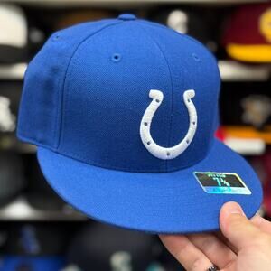 Indianapolis Colts Blue/White Reebok Fitted Hat |Size 7 3/8